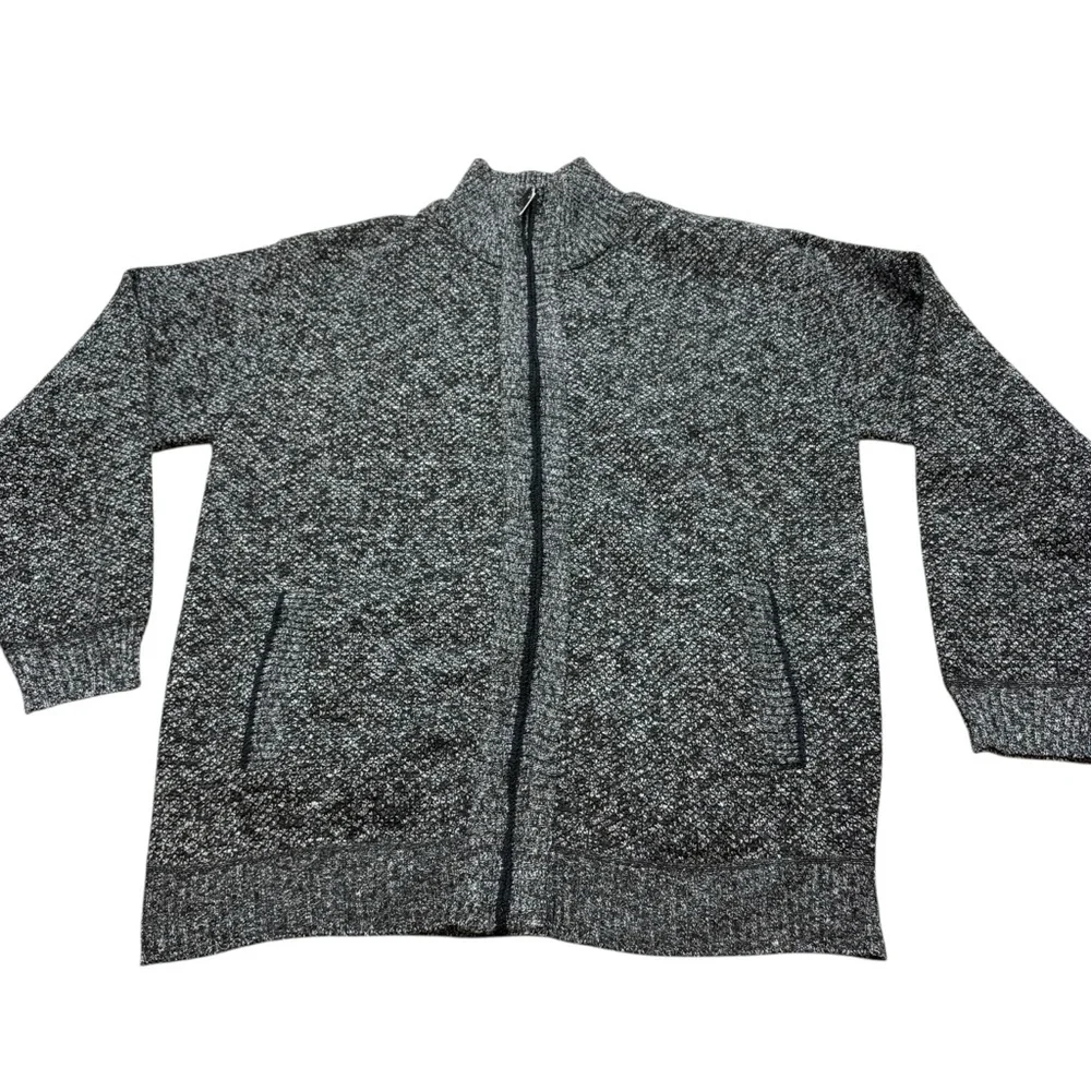 Brand new without Tags Men’s Knit Flannel Lined Full Zip Jacket See Measurements